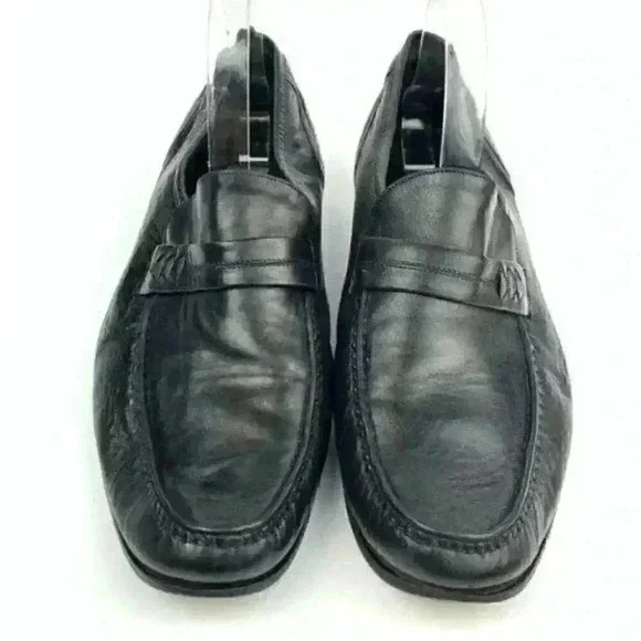 Johnston and Murphy loafers 10 M Italian leather